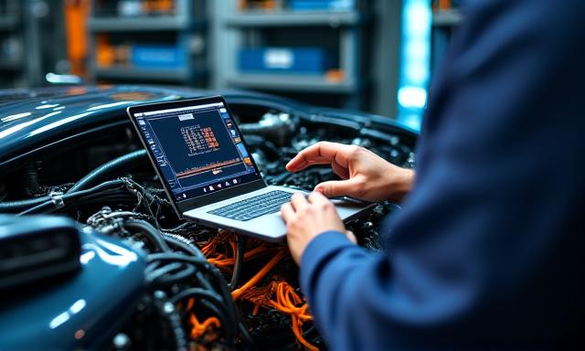 Chiptuning performance van een luxe sportauto